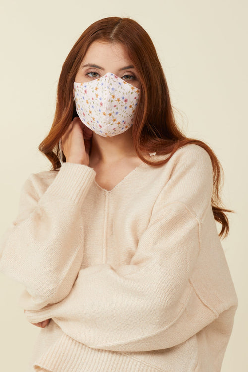NoVirGuard® Mask - Floral Cream