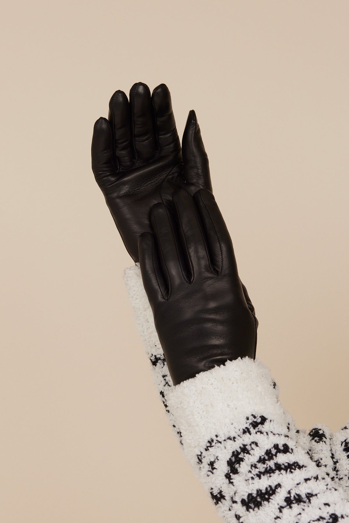Womens Leather Winter Gloves | Raynauds Gloves | 6.5 / Black Womens Leather Winter Gloves | Raynauds Gloves | 6.5 / Black